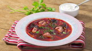 Борщ с черносливом