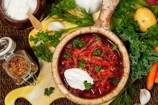 Борщ с кальмарами