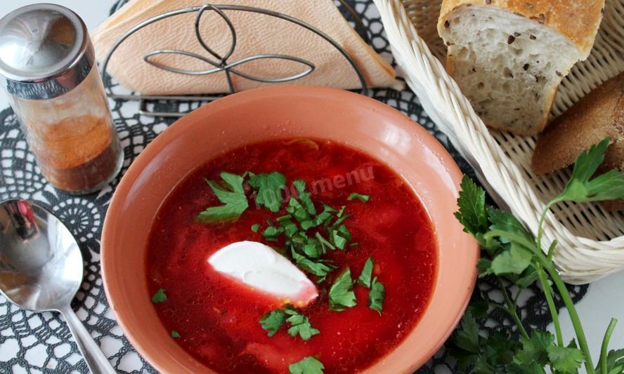 Рецепт борща с кислой капустой и свеклой