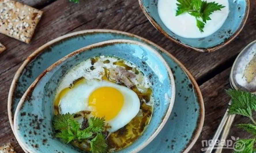 Рецепт борща с крапивой