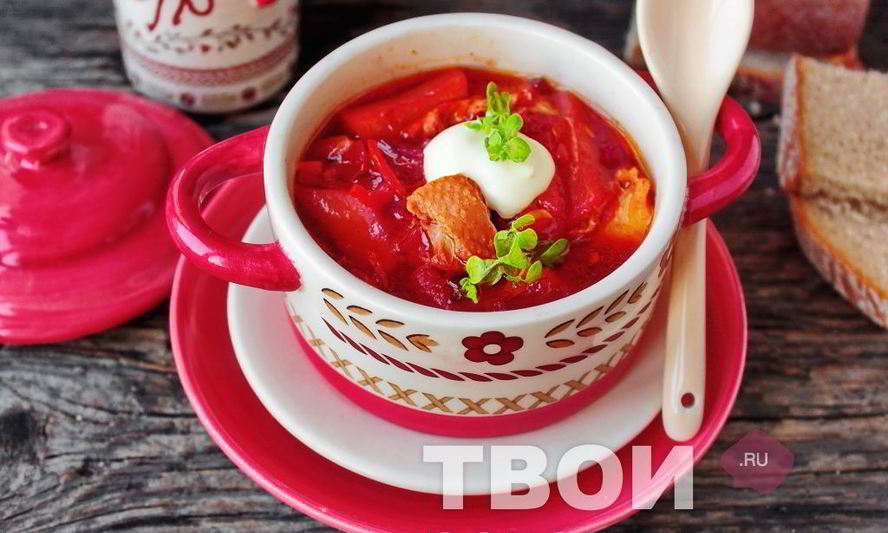 Рецепт борща с курицей