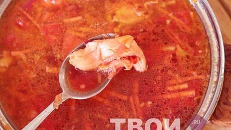 борщ с курицей