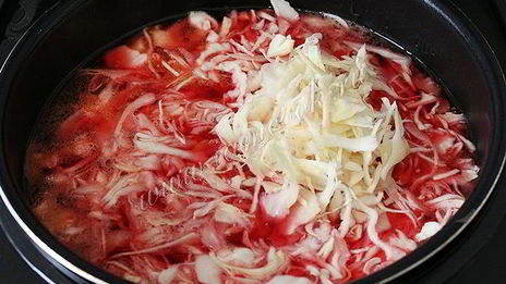 борщ с мясом в мультиварке