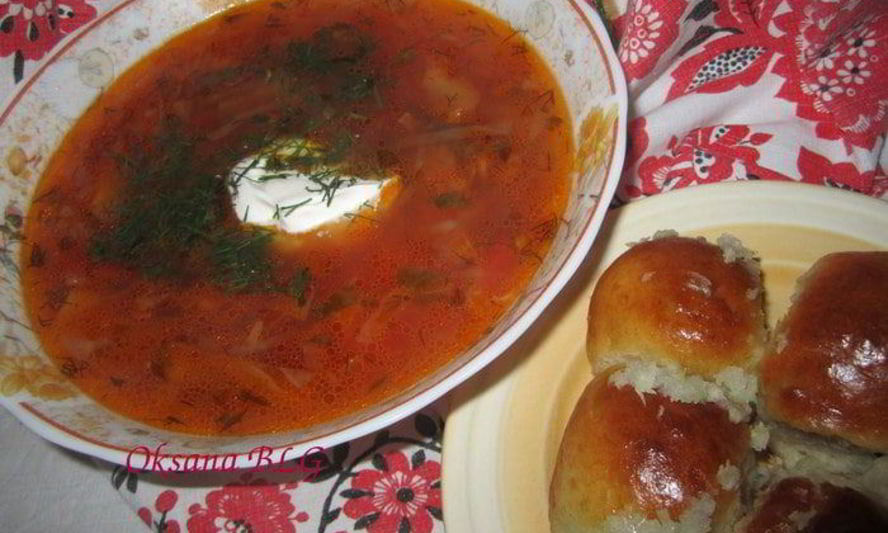Рецепт борща с пампушками