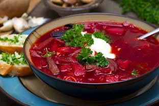 Борщ с пшеном