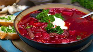 Борщ с пшеном