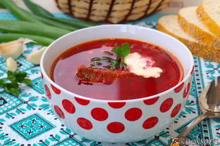 Борщ с телятиной