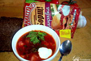 Борщ с заправкой