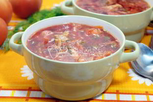 Борщ со щавелем