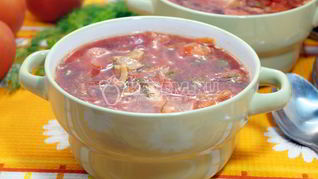 Борщ со щавелем