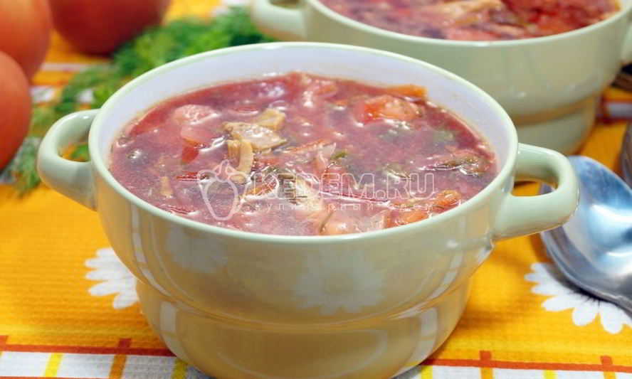 Рецепт борща со щавелем