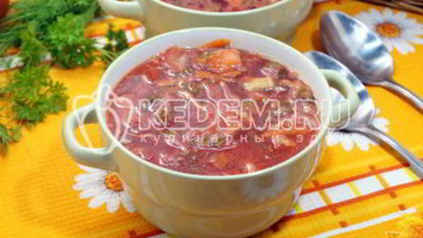 борщ со щавелем