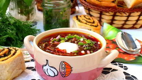 борщ со шпинатом