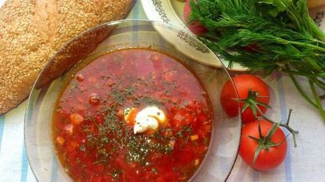 борщ со свеклой свежей