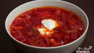 Борщ со свежей капустой