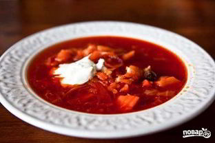 Борщ со свининой