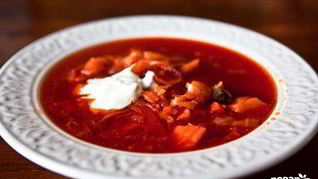 Борщ со свининой