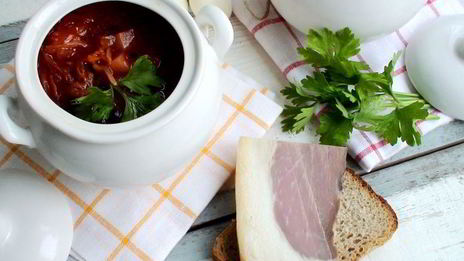 борщ, томленный в духовке