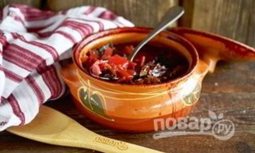 Рецепт борща в горшочке