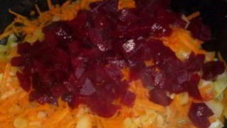 борщ вегетарианский с фасолью