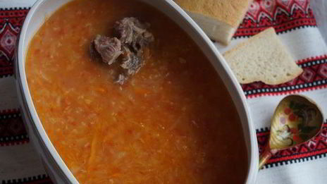 капустник — украинский деревенский борщ