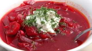 Холодный борщ без мяса Ставропольский