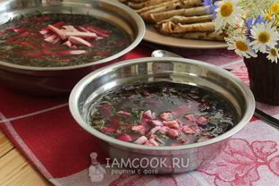 Холодный борщ из свеклы