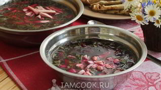 Холодный борщ из свеклы