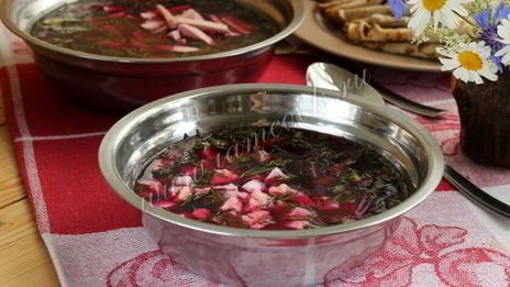 холодный борщ из свеклы