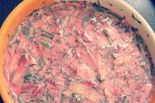 Литовский холодный борщ