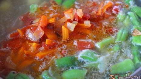 осенний зеленый борщ