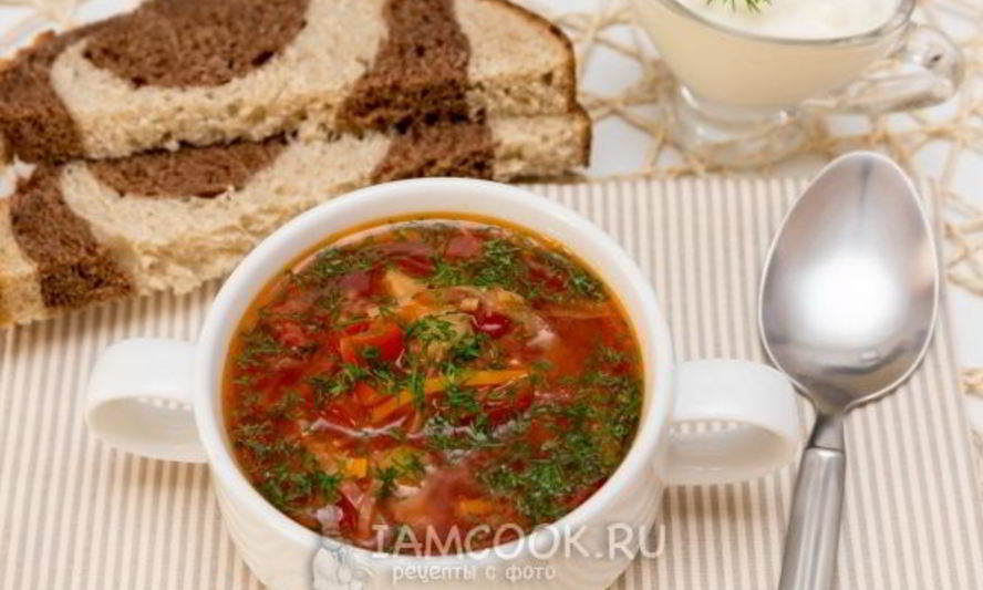 Рецепт постного борща на ароматном масле