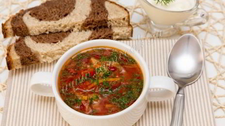 постный борщ на ароматном масле