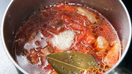 постный борщ с белыми грибами и фасолью