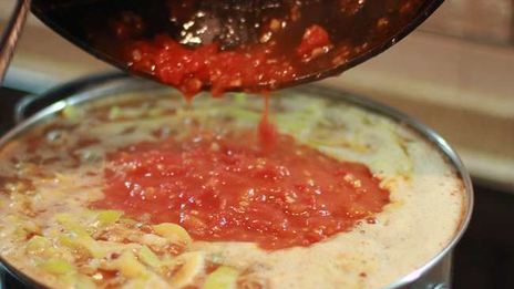 постный борщ с фасолью