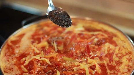 постный борщ с фасолью