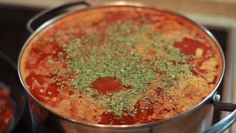 постный борщ с фасолью