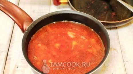 постный борщ с грибами и фасолью