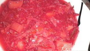 Постный борщ с пшеном без масла