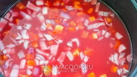 постный борщ в мультиварке