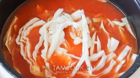 постный борщ в мультиварке