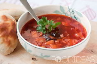 Постный борщ