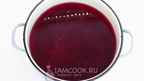 постный красный борщ