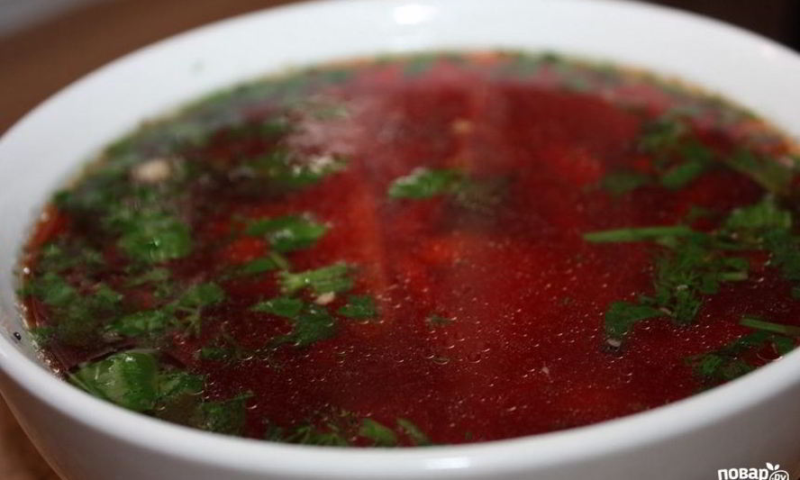 Рецепт свекольного борща