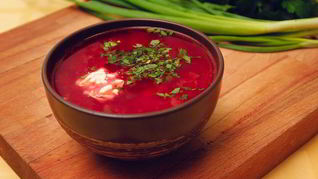 Украинский борщ без свеклы