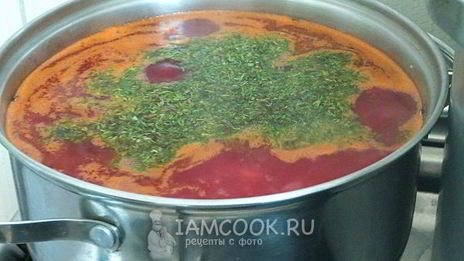 украинский борщ с пампушками