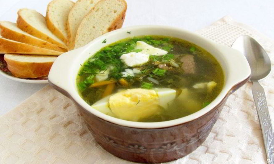 Рецепт вкусного борща со щавелем