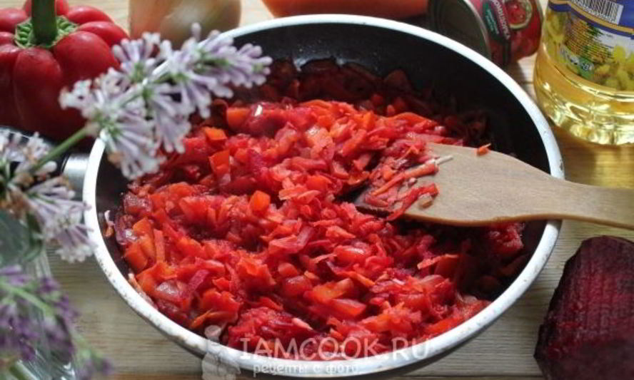 Рецепт зажарки для борща