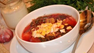 Зеленый борщ по-украински