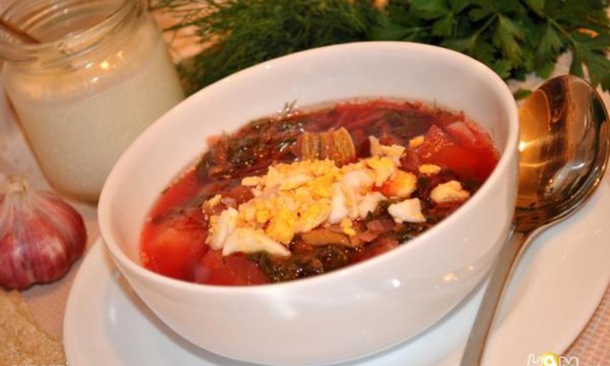 Рецепт зеленого борща по-украински